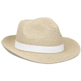 Bruno Fedora Hat Stone With Band